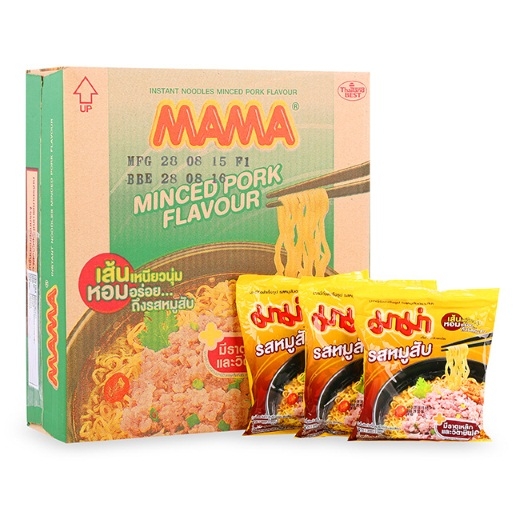 Thùng 30 gói Mì Mama thịt heo bằm 60g