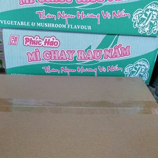 Thùng 30 gói Mì chay rau nấm Phúc Hảo 65g