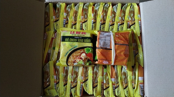 Thùng 30 gói Mì chay rau nấm Lá Bồ Đề Bình Tây 63g