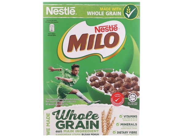 Ngũ cốc Nestlé Milo vị socola hộp 170g