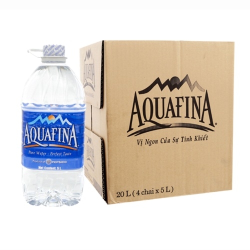 Nước suối Aquafina thùng 4 chai x 5 lít