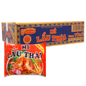 Thùng 30 gói mì Lẩu Thái vị tôm 80g