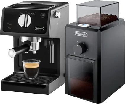 Máy pha cà phê Delonghi ECP31.21 kèm máy xay cà phê Delonghi KG79