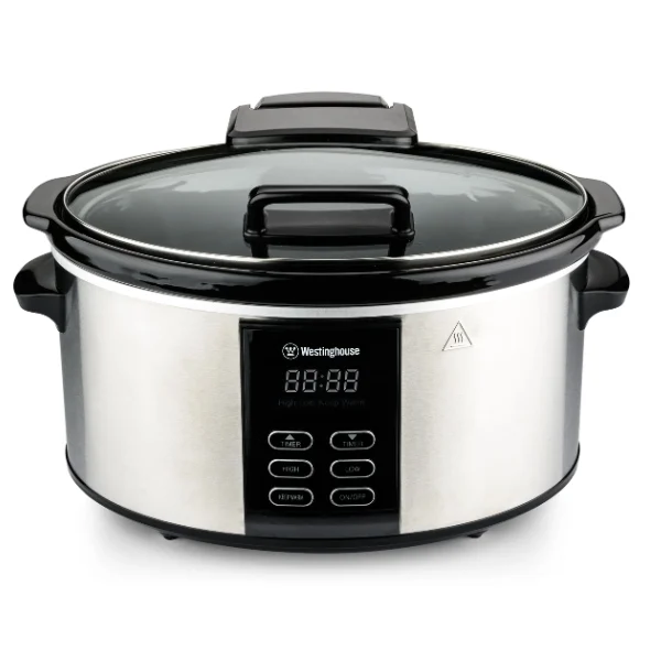 Nồi Nấu Chậm Westinghouse WKSC65 6 Lít – Lòng Gốm, Điều Khiển Điện Tử, 3 Chế Độ Nấu