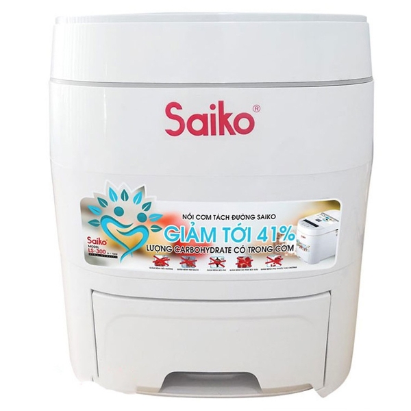 Nồi Cơm Tách Đường Saiko LS-300 (3.0 Lít) Tặng máy đo đường huyết