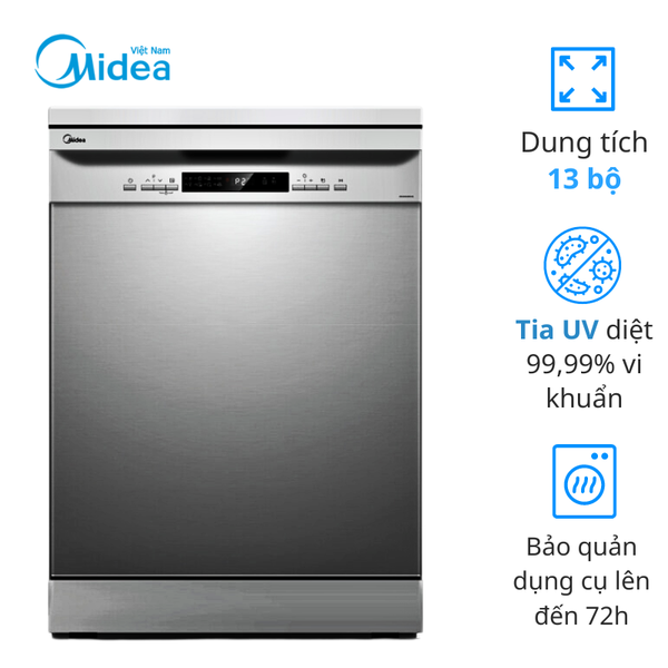 MÁY RỬA CHÉN ĐỘC LẬP MIDEA MDW13-7635QS