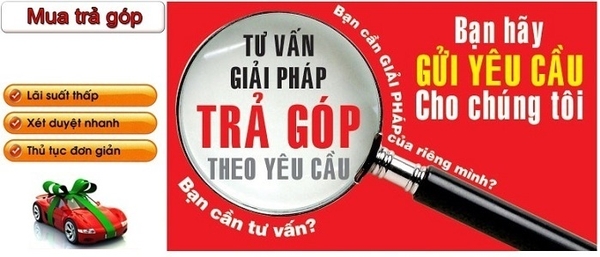 thủ tục mua xe ô tô trả góp