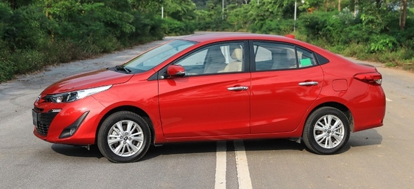 Màu xe Toyota Vios 2020 5 màu: Đen, Đỏ, Bạc, Xám, Vàng Cát, Trắng, Xám