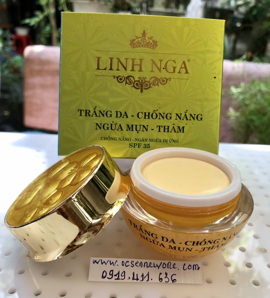 Kem trắng da-chống nắng-ngừa mụn-thâm Linh Nga(30g)-LN09 