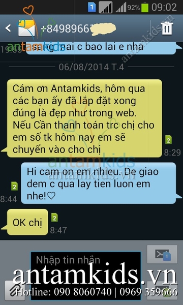 Cảm nhận, phản hồi của khách hàng AnTamKids (Phần 2)