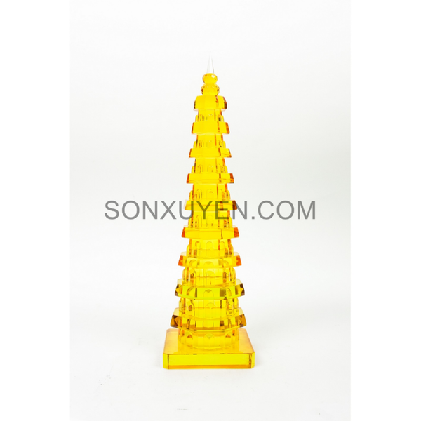 Tháp Văn Xương 9 tầng màu  vàng  cao 39 cm