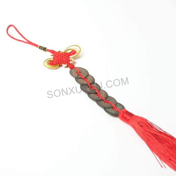 Dây tiền cổ có 6 đồng ĐK 2,5 cm