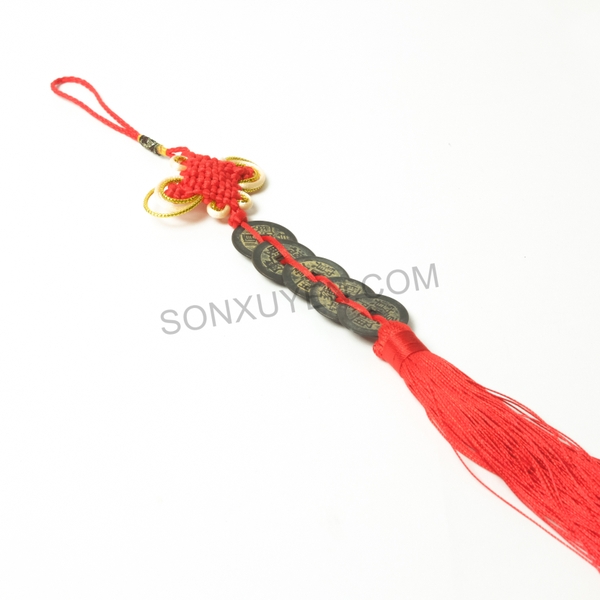 Dây tiền cổ có 5 đồng ĐK 2,5 cm