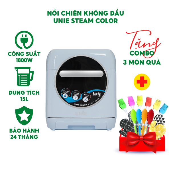 Nồi chiên không dầu UNIE Steam Color 15L - Hàng Chính Hãng