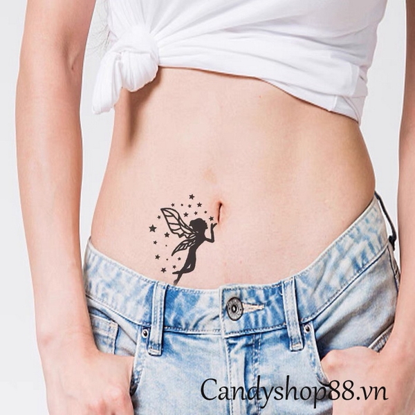 Hình xăm tattoo thiên thần HC-51 Candyshop88