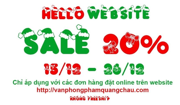 Chương trình khuyến mại chào #Noel 2017 - HELLO WEBSITE