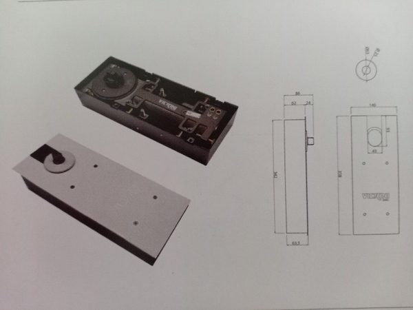 Bản lề sàn VICKINI 60842.001