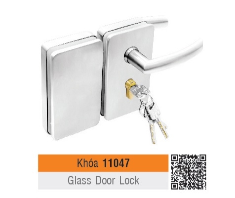 Khóa cửa kính tay gạt Việt Tiệp 11047