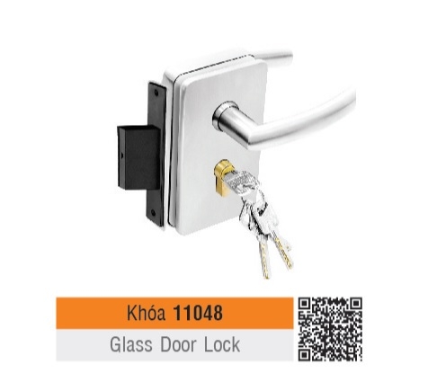 Khóa tay gạt cửa kính Việt Tiệp 11048