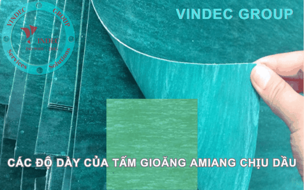 Độ Dày Tấm Gioăng Amiang Chịu Dầu