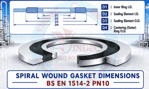Kích Thước Gioăng Thép Xoắn BS EN 1514-2 PN10