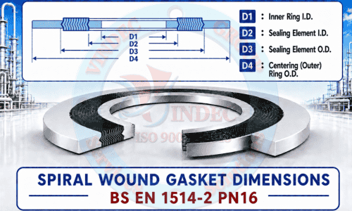 Kích Thước Gioăng Thép Xoắn BS EN 1514-2 PN16