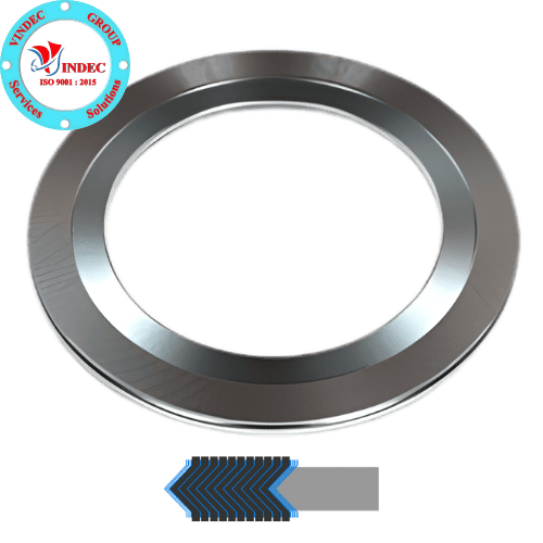 Gioăng Thép Xoắn 2 Vành Chặn Trong