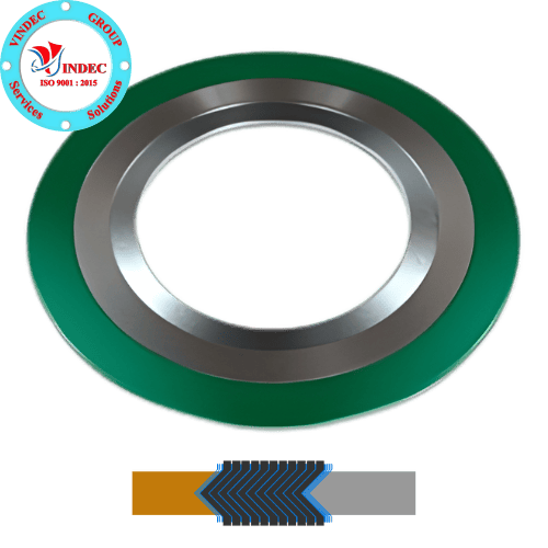 Gioăng Thép Xoắn 3 Vành