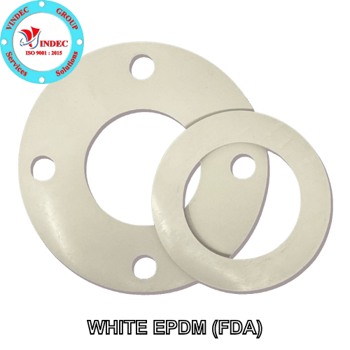 Gioăng Cao Su EPDM Trắng Mặt Bích