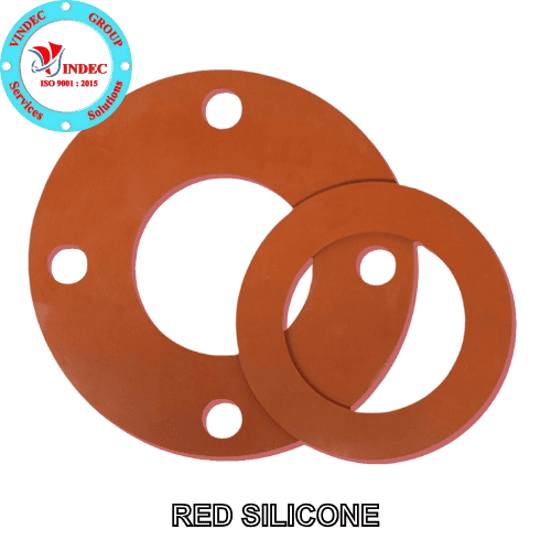Gioăng Cao Su Silicone Đỏ Mặt Bích