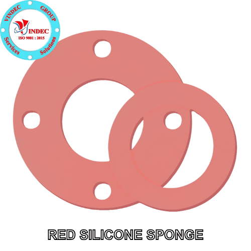 Gioăng Cao Su Silicon Xốp Đỏ