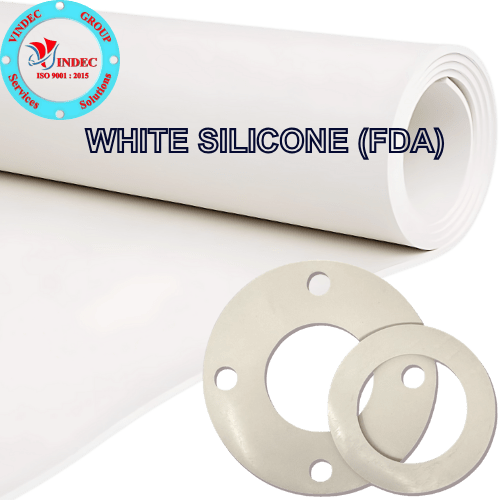 Tấm Cao Su Silicone Trắng