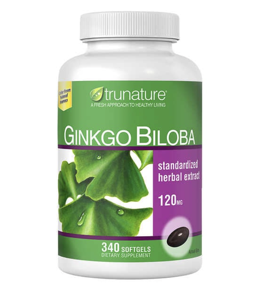 Viên uống bổ não Trunature Ginkgo Biloba with Vinpocetine - loại 340 viên.