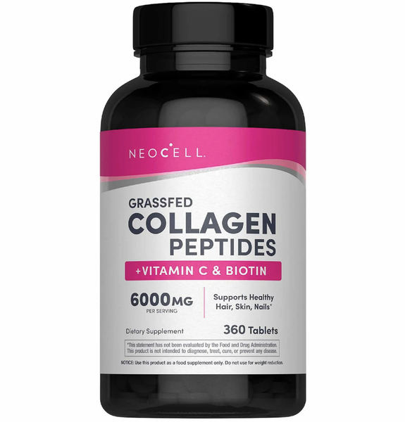 Viên uống bổ sung Collagen da, móng, tóc Neocell Super Collagen+C - loại 360 viên (MẪU MỚI)