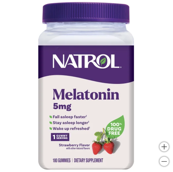 Kẹo dẻo hỗ trợ giấc ngủ ngon Natrol melatonin 180v 5mg gummies