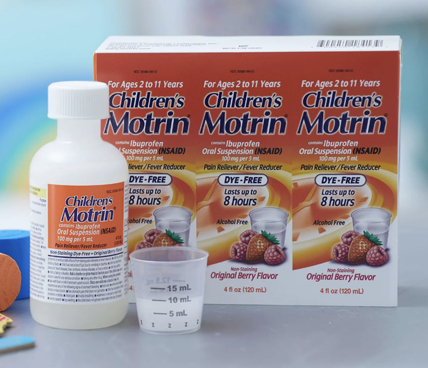 Siro Children's Motrin Suspension Berry Flavor, (120ml x 3 chai)