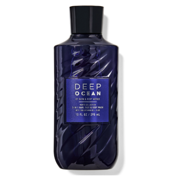 Gel Tắm + Gội + Rửa Mặt Bath & Body Works 3 In1 Men's Collection - Deep Ocean, 295mL