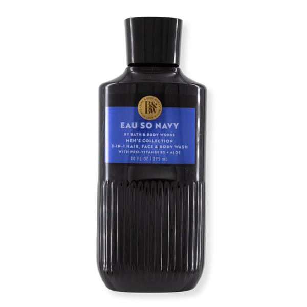 Gel Tắm + Gội + Rửa Mặt Bath & Body Works 3 In1 Men's Collection - Eau So Navy 295ml.