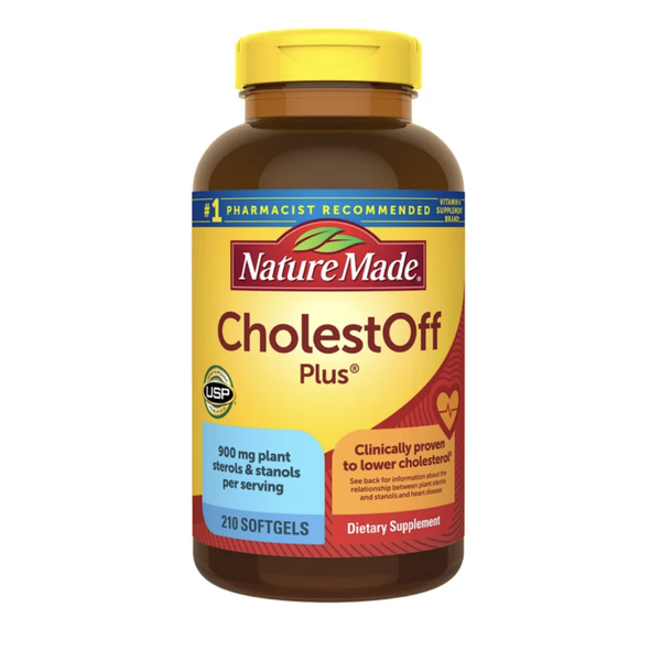 Viên uống giảm cholesterol Nature Made CholestOFF Plus - loại 210 viên.