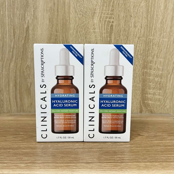 Serum làm mềm, cấp ẩm cho da, 50ml - Hyaluronic acid serum clinicals Spascriptions