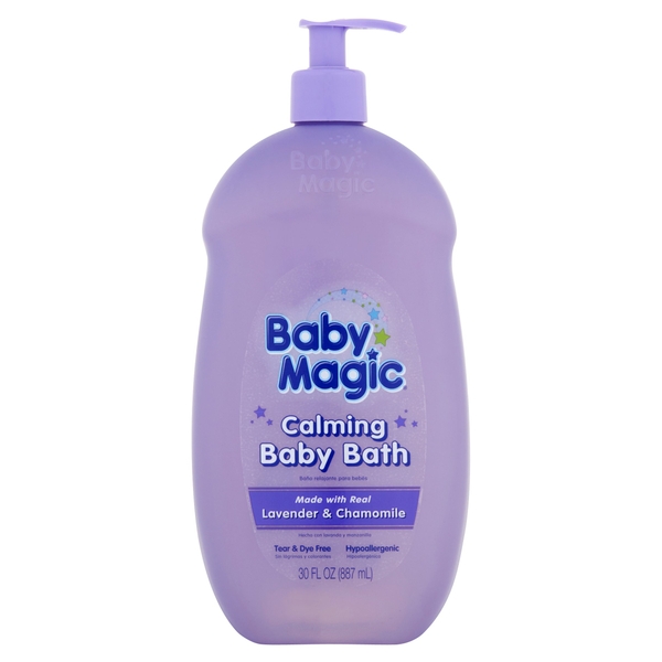 Sữa tắm cho bé Baby Magic calming Baby Bath hương lavender và cúc chamomile 887ml