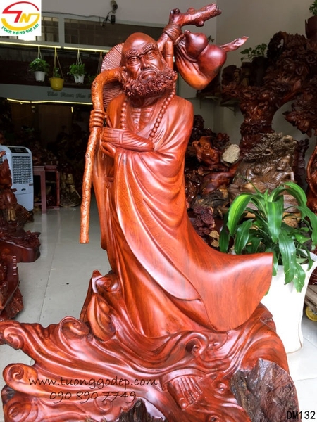 Tượng Bồ Đề Đạt Ma bằng gỗ cẩm