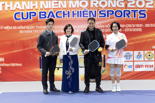 BÁCH HIỀN SPORTS & VINSON ĐỒNG HÀNH CÙNG GIẢI PICKLEBALL THANH NIÊN MỞ RỘNG 2026