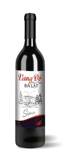 Rượu vang đỏ Đà Lạt Super 12,5%, 750 ml