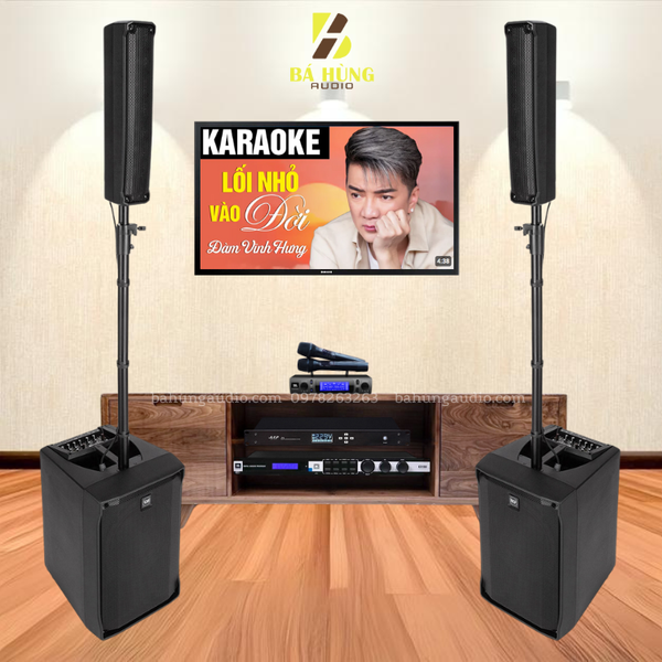 Dàn Karaoke Gia Đình Loa RCF EVOX JMIX8, Vang KX180A , Micro VM300