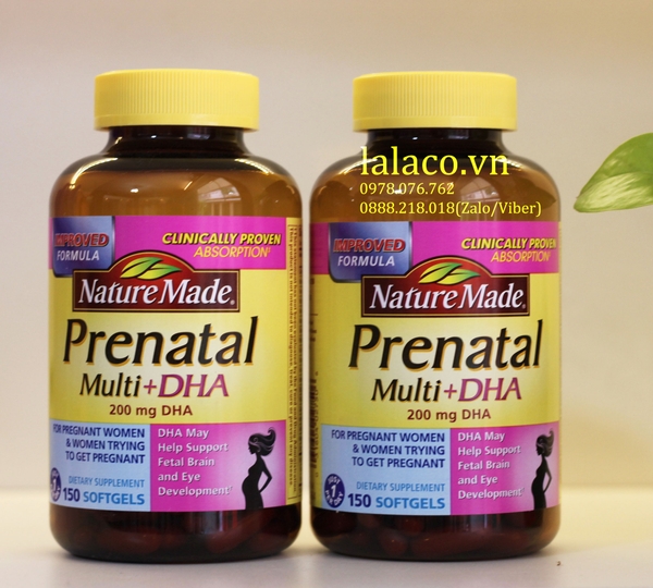 Thuốc bổ cho bà bầu Nature Made Prenatal Multi