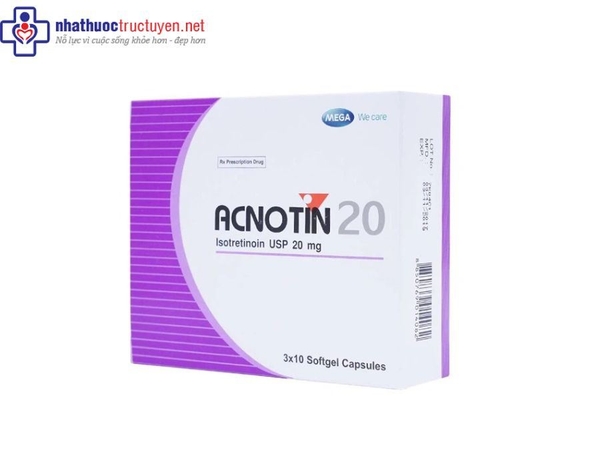 Acnotin 20mg (3 vỉ x 10 viên)