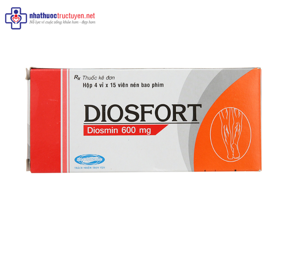 Diosfort 600mg (4 vỉ x 15 viên)