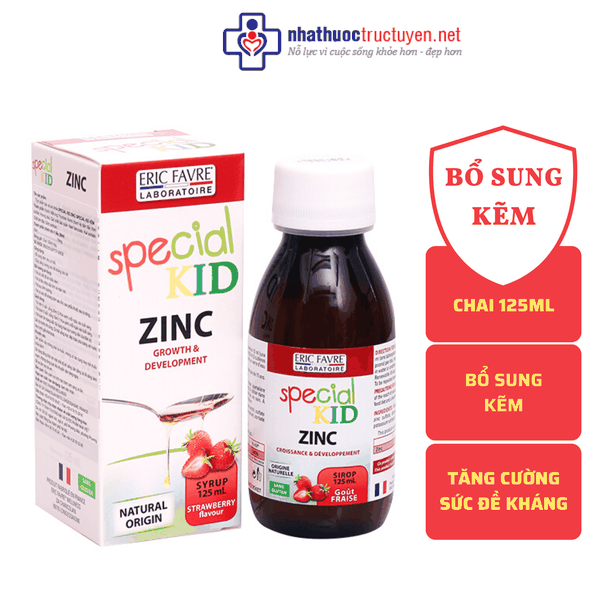 Siro bổ sung Kẽm, hỗ trợ tăng cường sức đề kháng cho trẻ - Special Kid Zinc - Nhập khẩu Pháp (125ml)