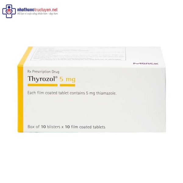 Thyrozol 5mg (10 vỉ x 10 viên)